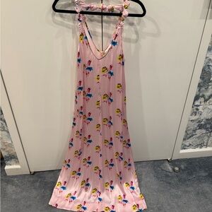 Ganni Light Pink Floral Chemise